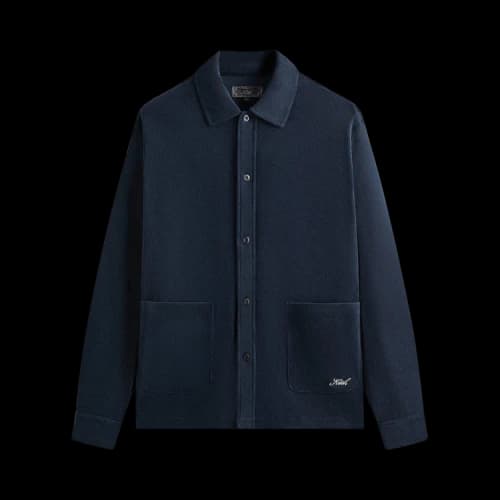 Kith Terry Boxy Collared Overshirt 'Nocturnal'