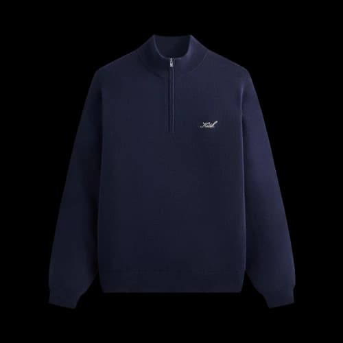 Kith Harmon Quarter Zip Mock Neck 'Nocturnal'