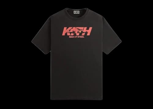 Kith x Superman Man Of Steel Vintage Tee Black