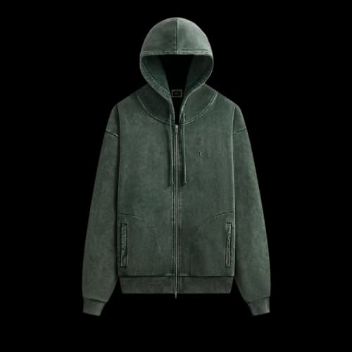 Kith Antique Wash Full Zip Nelson Hoodie 'Stadium'
