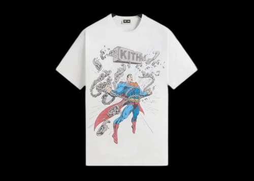 Kith x Superman Chains Vintage Tee White