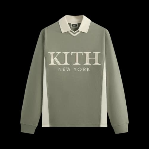 Kith Pique Long-Sleeve Tap Polo 'Scene'