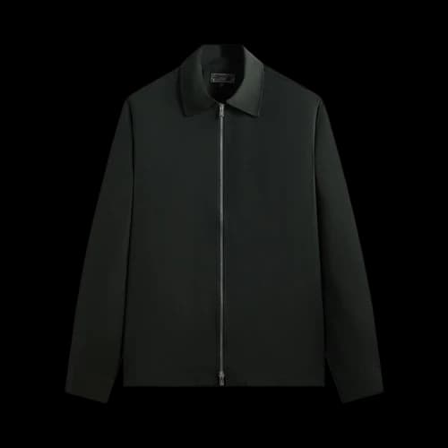 Kith Tropical Wool Marquis Zip Up Shirt 'Stadium'