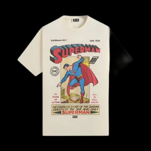 Kith x Superman No.1 Vintage Tee 'Sandrift'