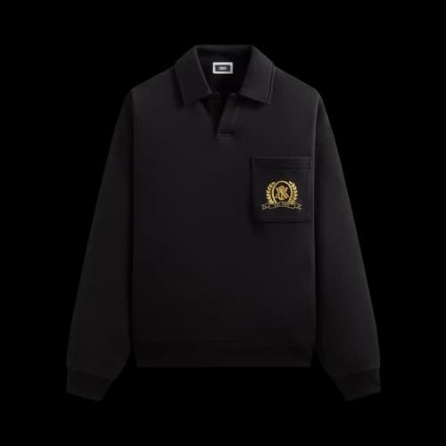 Kith & Kin Crest Gilded Crest Collared Rugby 'Black'