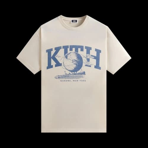 Kith & Kin Queens Unisphere Vintage Tee 'Sandrift'