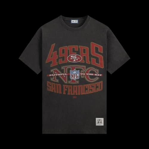 Kith For The NFL San Francisco 49ers Xxl Vintage Jones Tee 'Black'