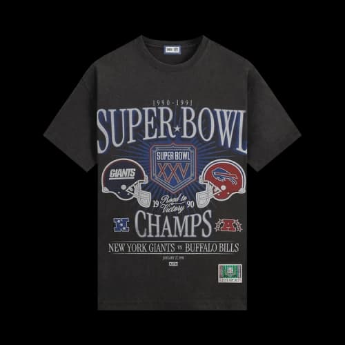 Kith For The NFL Super Bowl Vintage Bishop Tee 'Black'