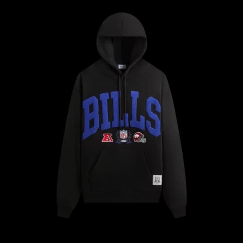 Kith For The NFL Buffalo Bills Stitched Vintage Hoodie 'Black'