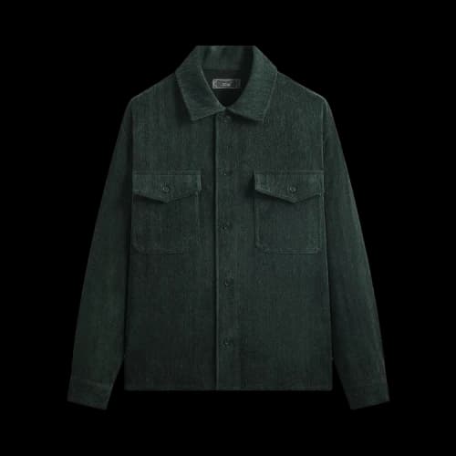 Kith Herringbone Velour Henson Buttondown 'Stadium'