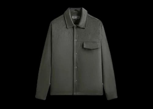 Kith Montague Microsuede Shirt Cypress