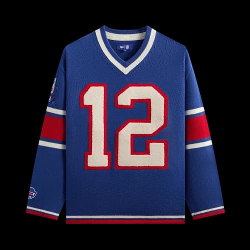 Kith For The NFL Buffalo Bills V-Neck Beau Knit Sweater 'Current'