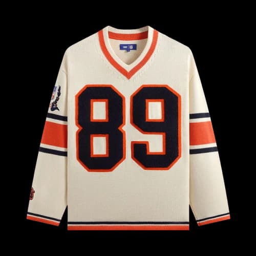 Kith For The NFL Chicago Bears V-Neck Beau Knit Sweater 'Sandrift'