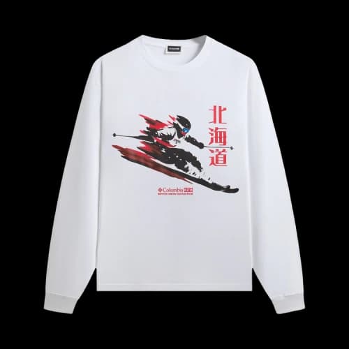 Kith For Columbia Skier Vintage Long-Sleeve Tee 'White'