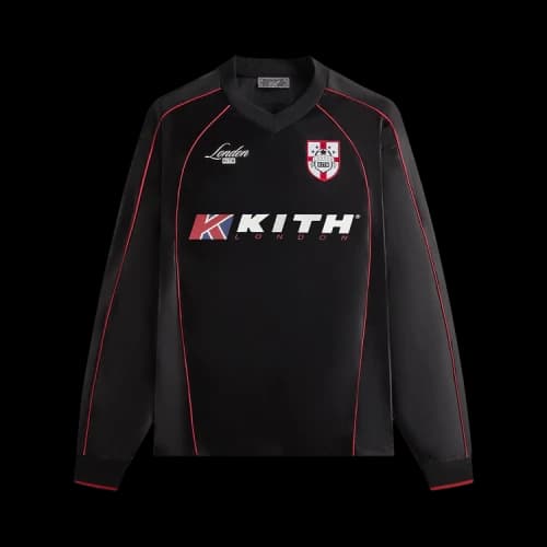 Kith London Long Sleeve Agu Soccer Jersey 'Black'