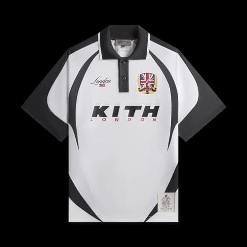 Kith London Polo Soccer Jersey 'White'