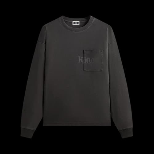 Kith Long Sleeve Quinn Tee 'Carbon'