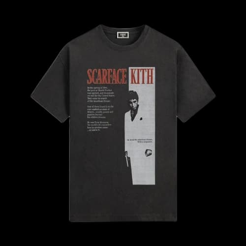 Kith For Scarface Film Poster Vintage Tee 'Black'