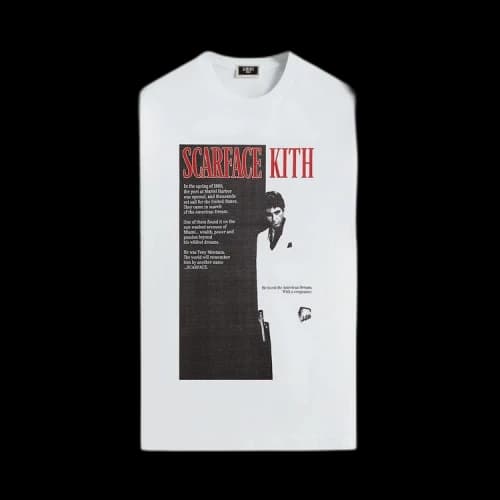 Kith For Scarface Film Poster Vintage Tee 'White'