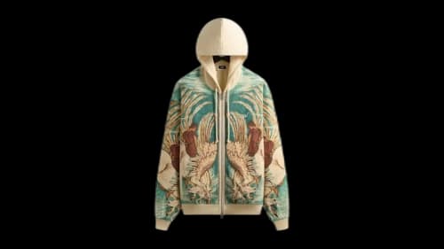 Kith Pegasus Nelson Zip Up Hoodie Sandrift