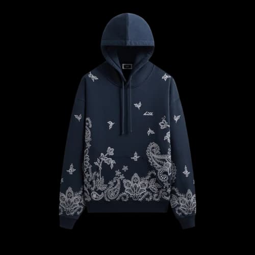 Kith Falling Paisley Nelson Hoodie 'Nocturnal'