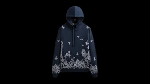 Kith Falling Paisley Nelson Hoodie Nocturnal