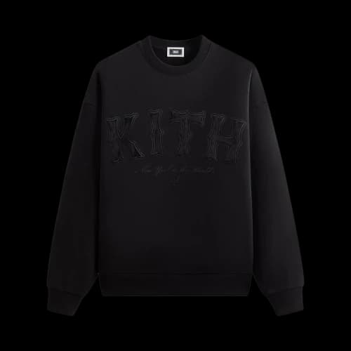 Kith Arched Logo Crewneck 'Black'