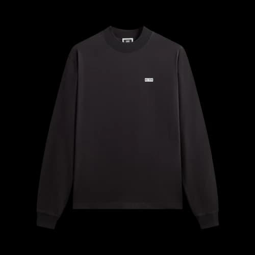 Kith Long Sleeve Mock Neck Lax Tee 'Black'