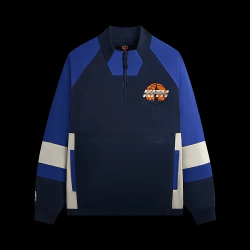 Kith For The New York Knicks Nylon Quarter Zip 'Nocturnal'
