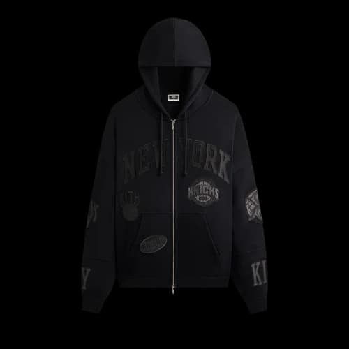 Kith For The New York Knicks Mash Up Braxton Vintage Hoodie 'Black'