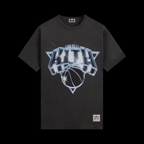Kith For The New York Knicks Chrome Vintage Jones Tee 'Black'
