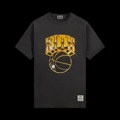 Kith x New York Knicks Gold Vintage Jones Tee Black