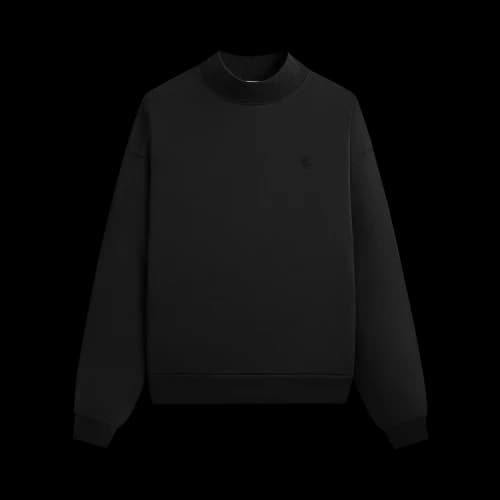 Kith Garment Dyed Fleece Mockneck Sweatshirt 'Black'