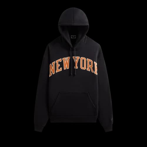 Kith For The New York Knicks Madison Square Garden Nelson Vintage Hoodie 'Black'