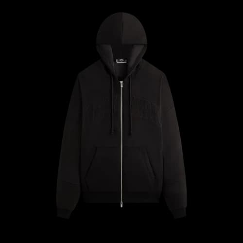 Kith For The New York Knicks Tonal Microsuede Braxton Hoodie 'Black'