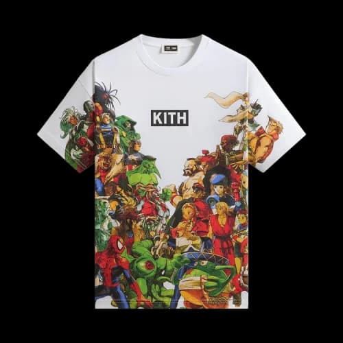 Kith x Marvel vs. Capcom New Age Of Heroes All-Over Printed Tee 'White'