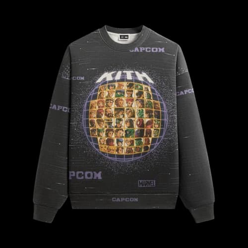 Kith x Marvel vs. Capcom Character Select Vintage Nelson Crewneck 'Black'