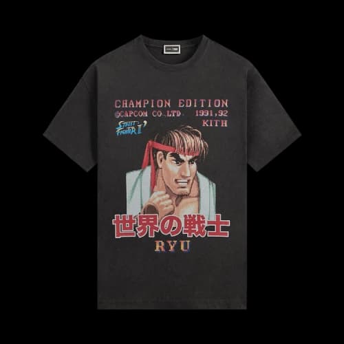 Kith x Capcom Ryu Champion Edition Vintage Tee 'Black'