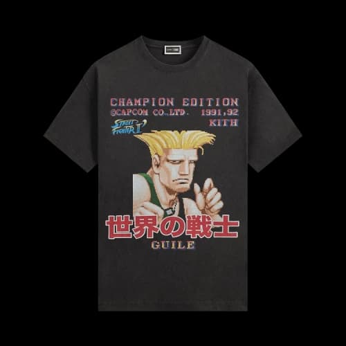 Kith x Capcom Guile Champion Edition Vintage Tee 'Black'