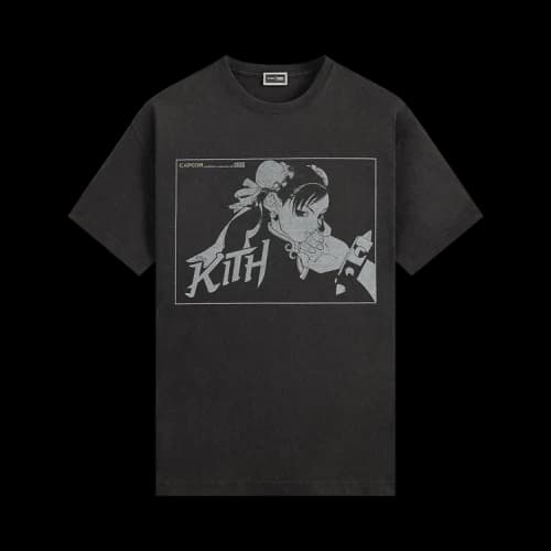 Kith x Capcom Chun Li Vintage Tee 'Black'