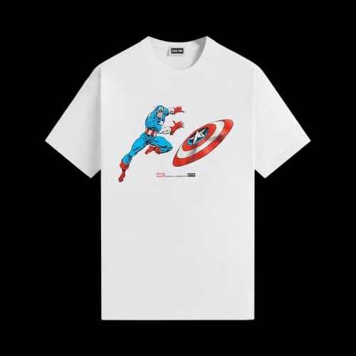 Kith x Marvel Captain America Vintage Tee 'White'