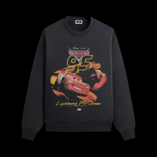 Kith x Disney For Pixar Lightning Mcqueen Nelson Crewneck 'Black'