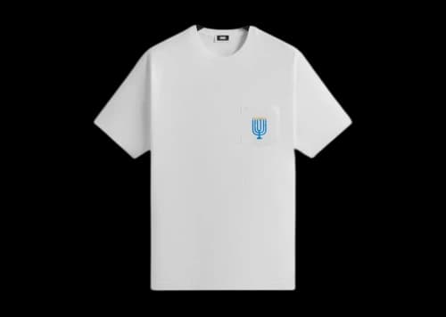 Kith Hanukkah Olive Branch Pocket Tee White