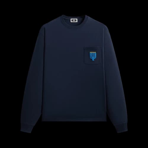 Kith Hanukkah Stained Glass Long-Sleeve Tee 'Nocturnal'