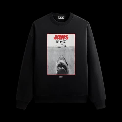 Kith For Jaws Japanese Poster Nelson Crewneck 'Black'
