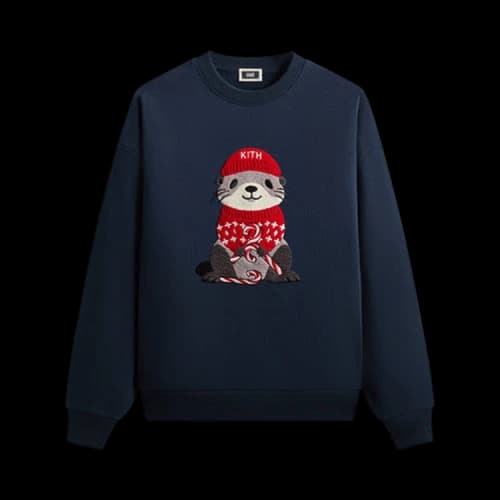 KITH Kithmas 2025 Otter Nelson Crewneck 'Nocturnal'
