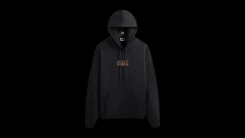 Kith Classic Logo Leopard Applique Nelson Hoodie (SS26) Black