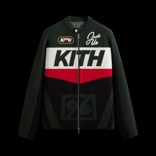 Kith Knit Moto Full Zip Jacket 'Stadium'