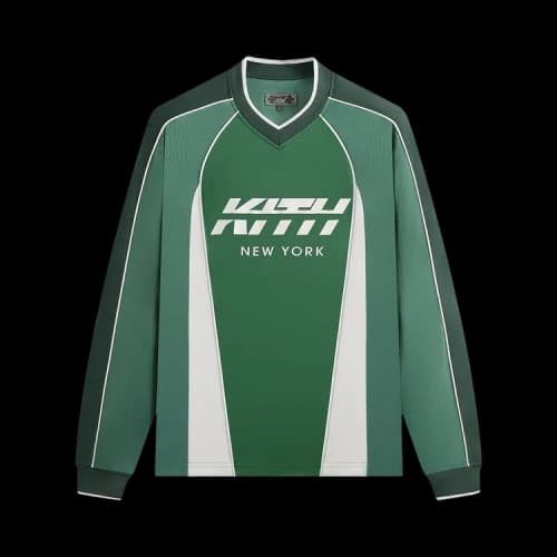 Kith Malik Long Sleeve Mesh Jersey 'Conifer'