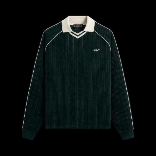 Kith Velvet Corduroy Long Sleeve Trevor Polo 'Stadium'